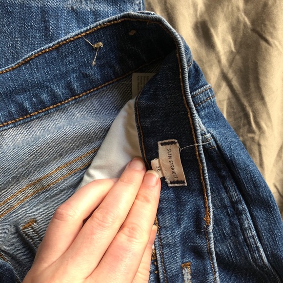 Madewell Slim Straight Jean Button Through 26 - Picture 2 of 5